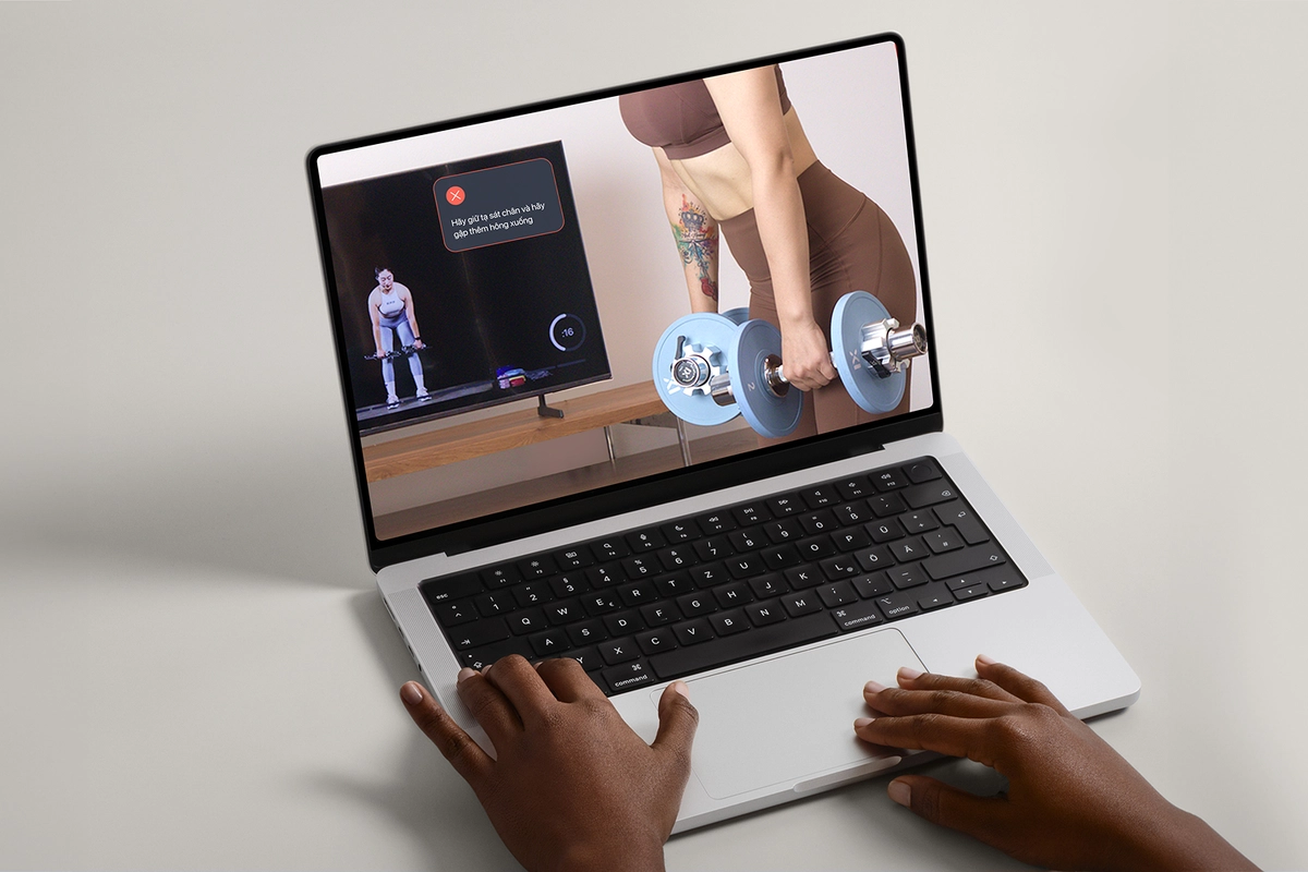 Trải nghiệm IXFIT trực tuyến qua laptop